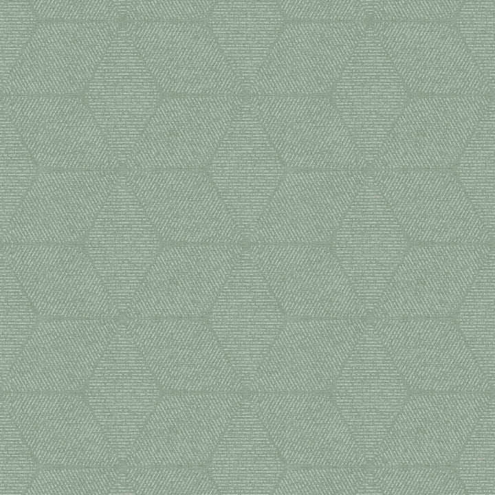Tapetes viesistabai ar grafisku rakstu zaļā krāsā, 1373401 AS Creation