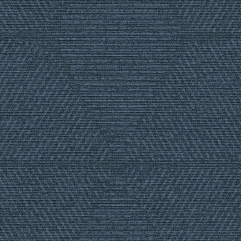 Wallpaper with graphic pattern in blue, 1373402 AS Creation