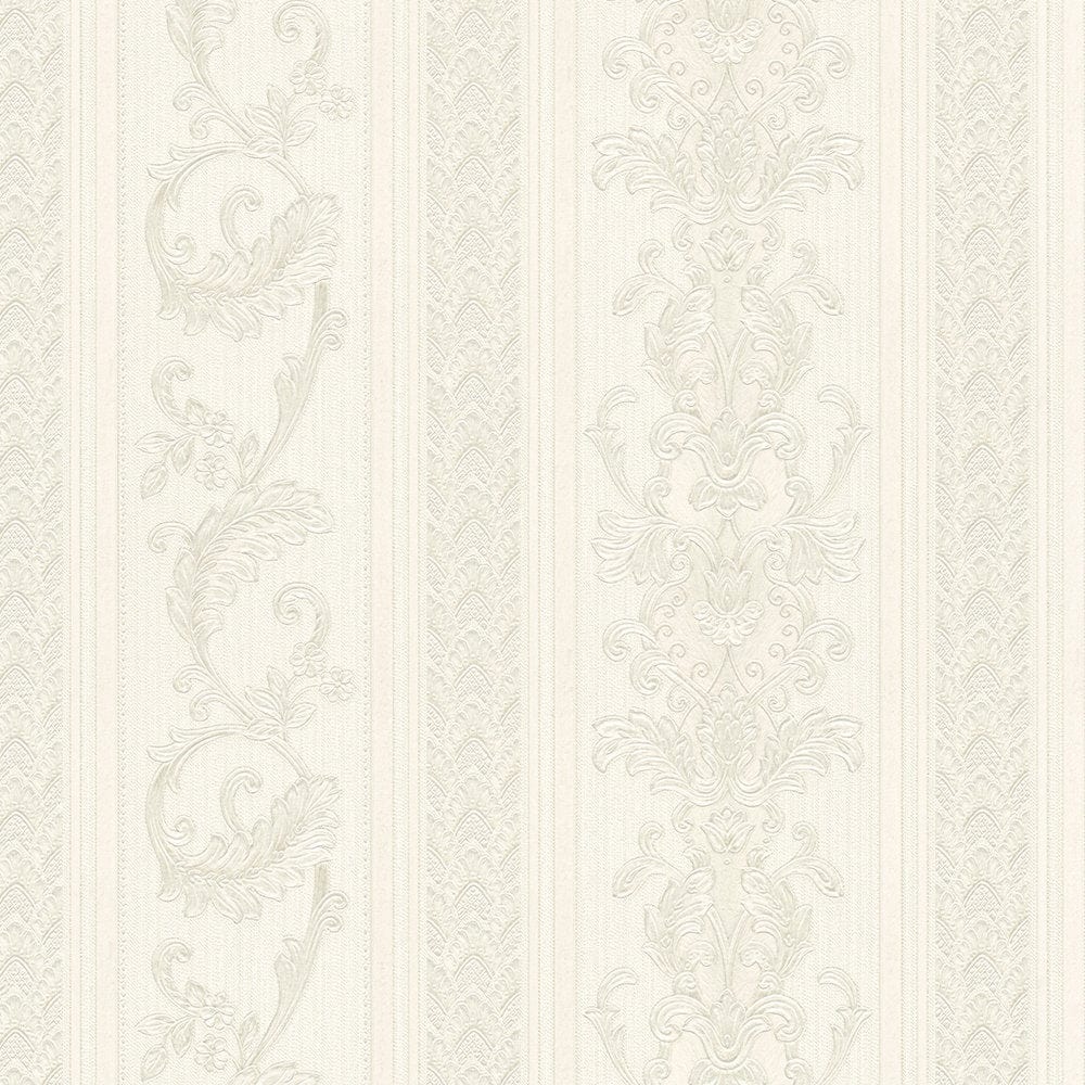 Tapetes ar greznu svītrainu dizainu un ornamentu, 335471 (atlikums 2 ruļļi) AS Creation