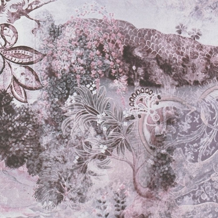 Tapetes ar indijas motīvu vintāžas stilā, violetos toņos - 1351460 AS Creation