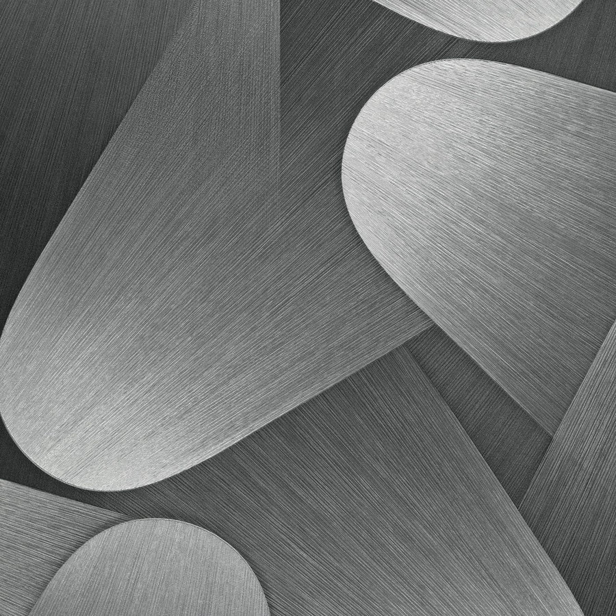 ERISMANN tapetes 3763631: 3D formas, sudrabs Erismann