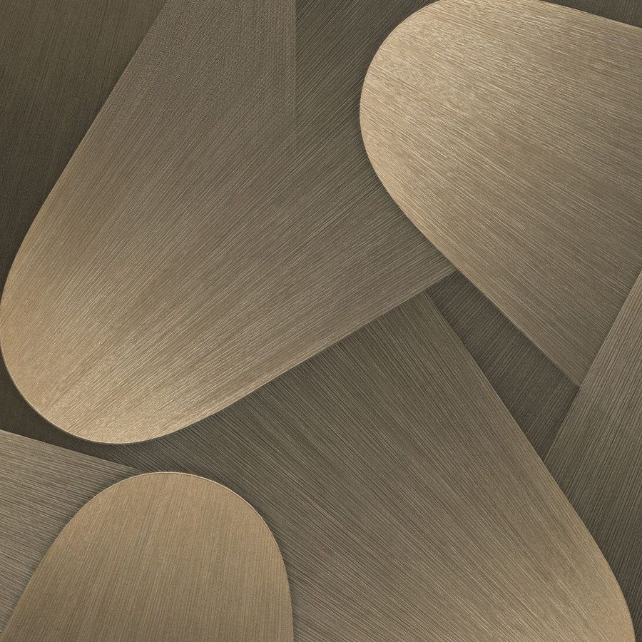 ERISMANN tapetes 3763613: 3D formas, zelts/brūns Erismann