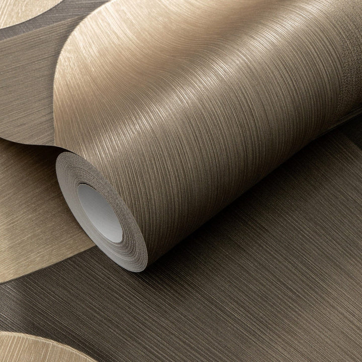 ERISMANN tapetes 3763613: 3D formas, zelts/brūns Erismann