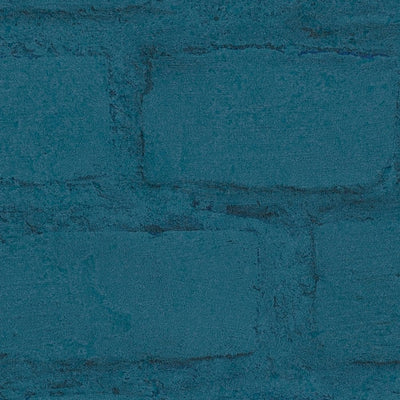 Tapetai su plytų sienos nudažyti mėlynai, 1332600 AS Creation