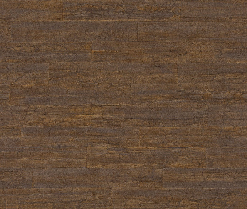 Natūralios rudos spalvos tapetai su medžio faktūra, RASCH, 2030746 RASCH