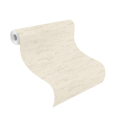 Wallpaper with wood-grain texture in stylish white, RASCH, 2030650 RASCH