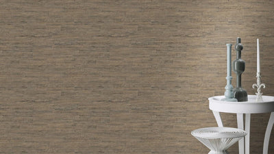 Wallpaper with wood-grain texture in stylish brown, RASCH, 2030707 RASCH
