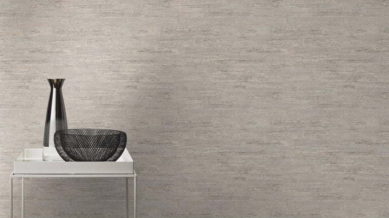 Wallpaper with wood-grain texture in stylish grey, RASCH, 2030700 RASCH
