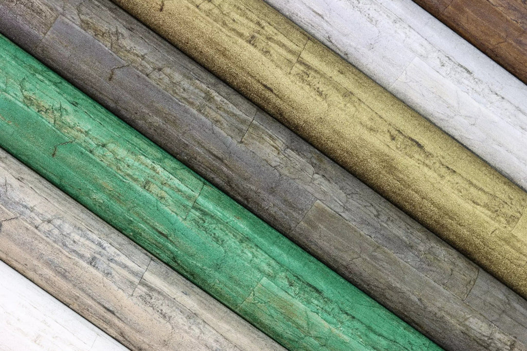 Tapetes ar koka dēlīšu tekstūru stilīgā pelēkā krāsā, RASCH, 537024 RASCH