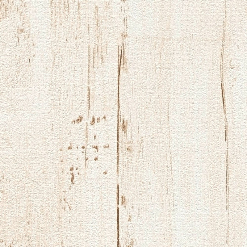 Wallpaper with the look of wooden planks, PVC-free - beige, 1357775 🌱 AS Creation