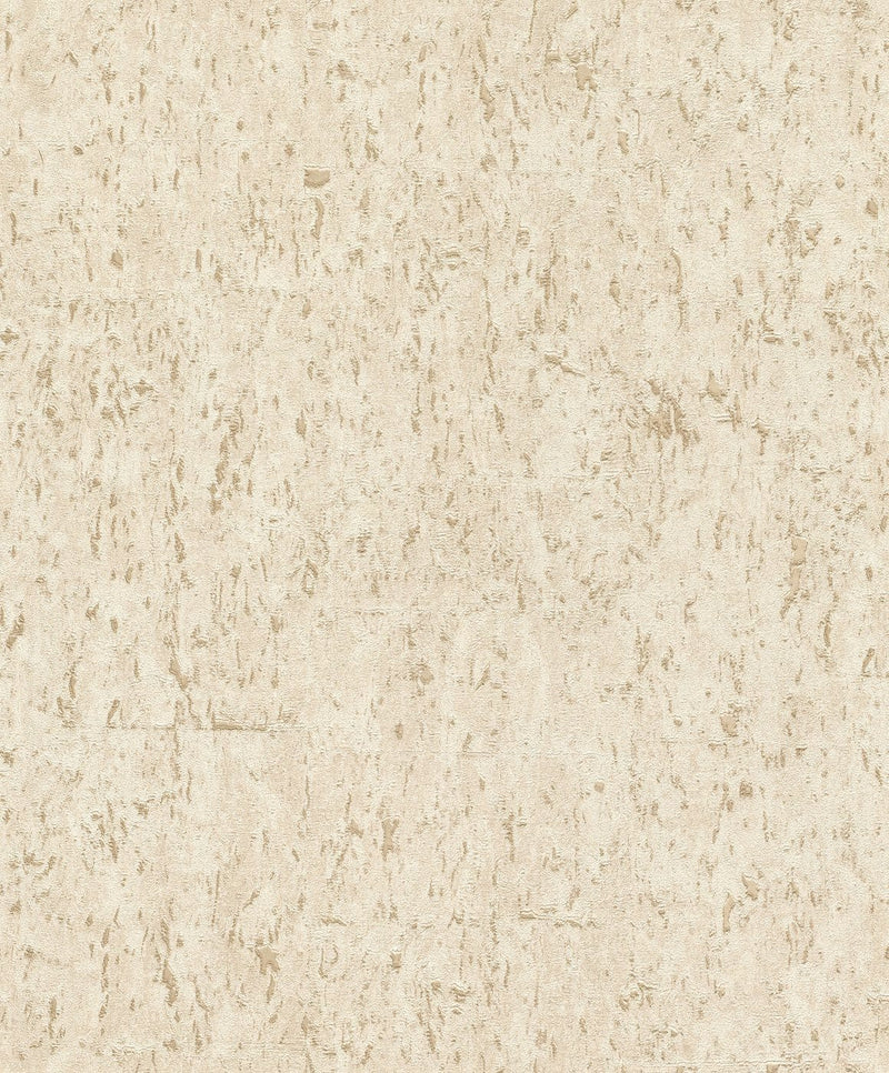 Korkkitapetti beige, jossa on kultainen patina, RASCH, 2033330 RASCH