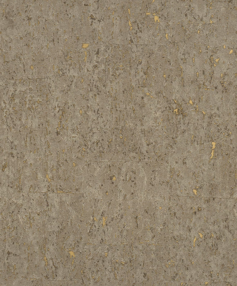 Wallpaper with cork look in brown with bright patina, RASCH, 2033346 RASCH
