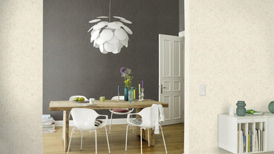 Wallpaper with cork look in creamy white with bright patina, RASCH, 2033307 RASCH