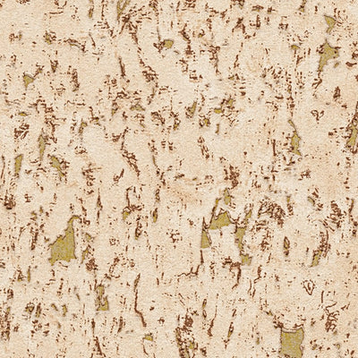 Šviesiai rudos spalvos tapetai su kamštienos išvaizda ir metalo efektu, 1332212 AS Creation