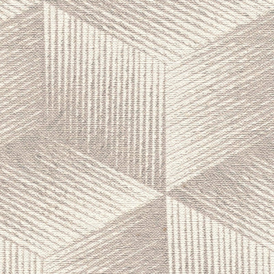 Square pattern wallpaper without PVC: warm grey, 1360045 🌱 AS Creation