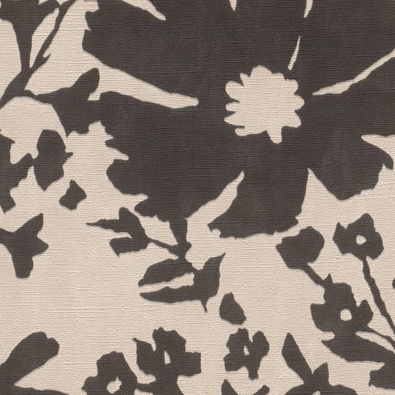 Wallpaper with country flowers, black and beige, RASCH, 1205302 AS Creation