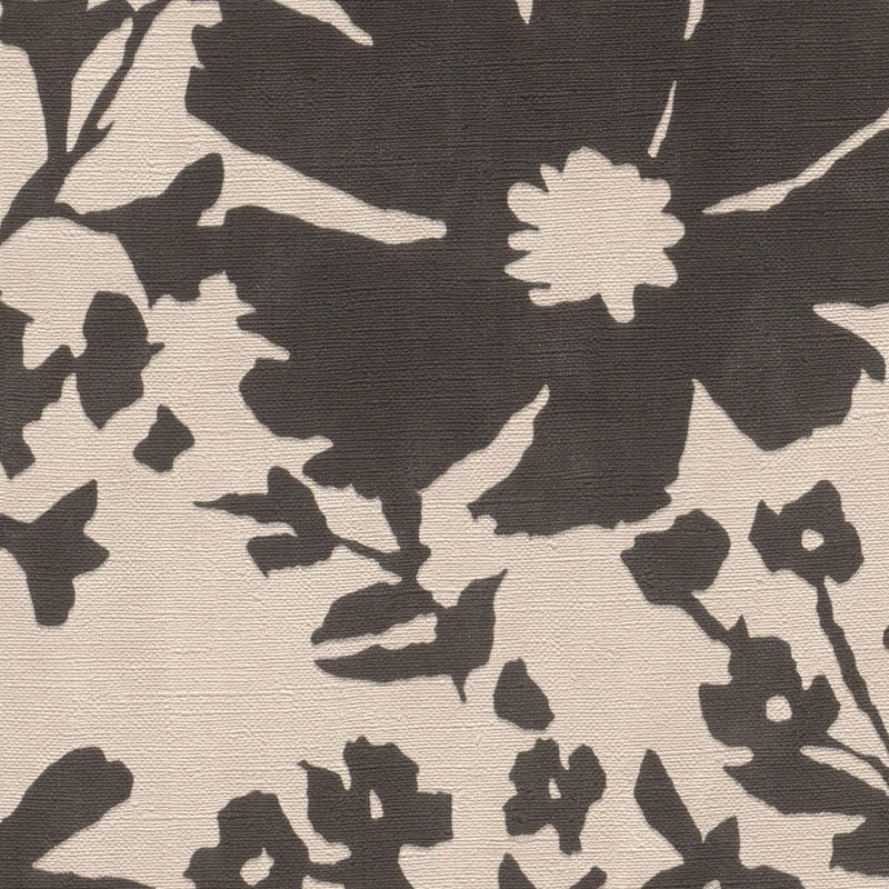 Tapetes ar lauku ziediem, melnā un bēšā, RASCH, 1205302 AS Creation