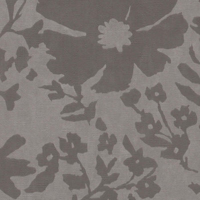 Wallpaper with country flowers, grey and taupe RASCH, 1205311 AS Creation