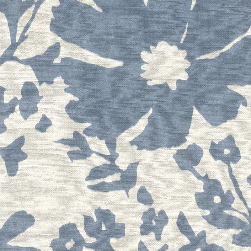 Wallpaper with country flowers, blue and white, RASCH, 1205252 AS Creation