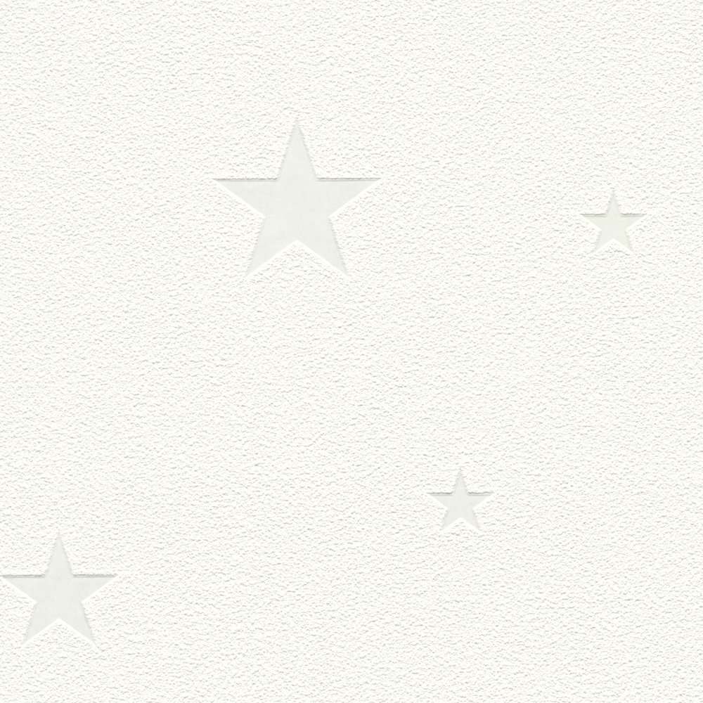 Tapetes ar luminiscējošām zvaigznēm - baltas AS 324401 AS Creation