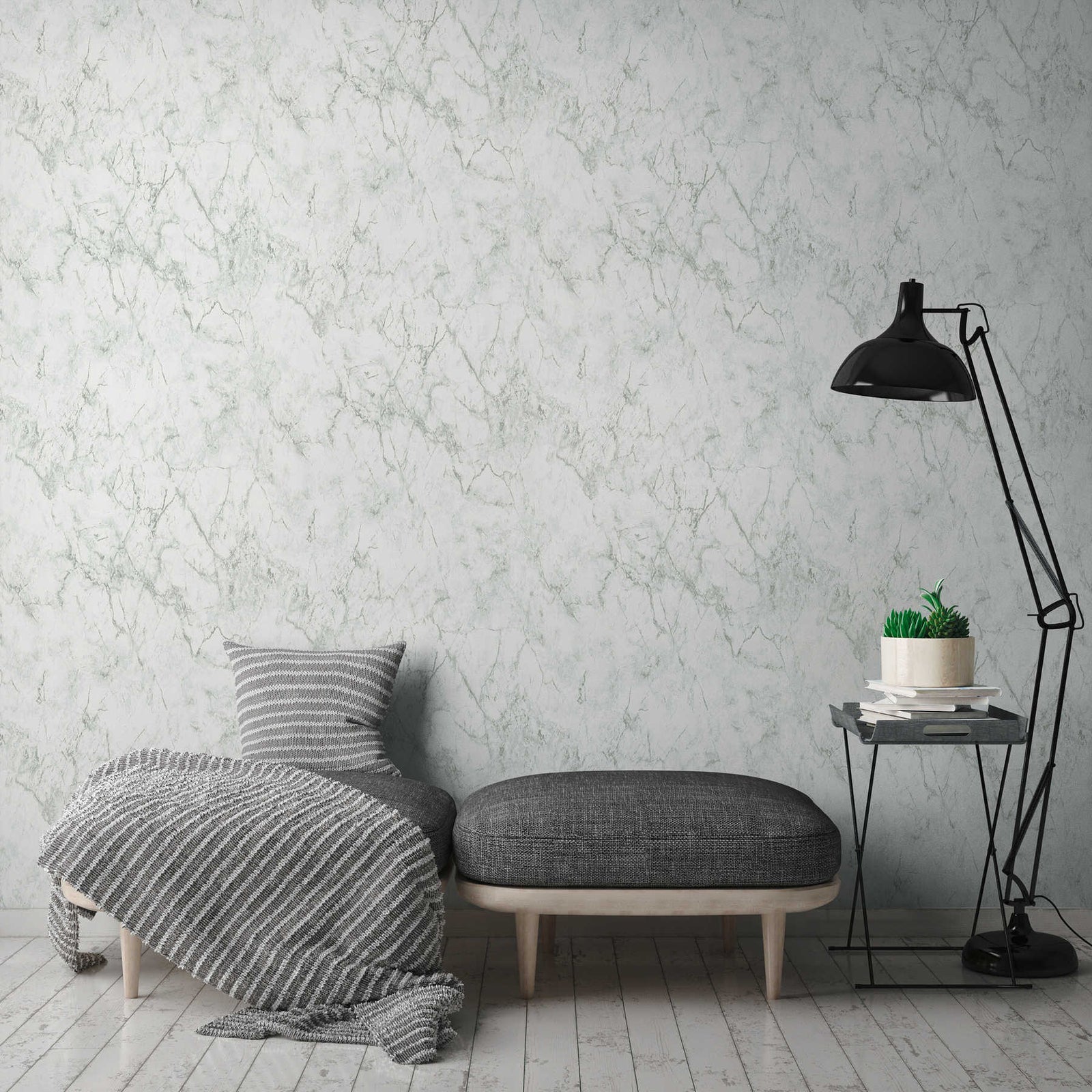 Gaišas tapetes ar akmens imitāciju AS Creation 36157-3 AS Creation