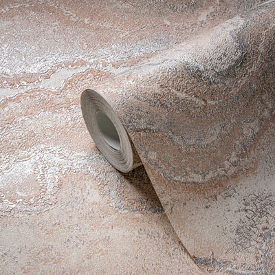 Tapetai su marmuro raštu - smėlio spalvos, 1406464 AS Creation