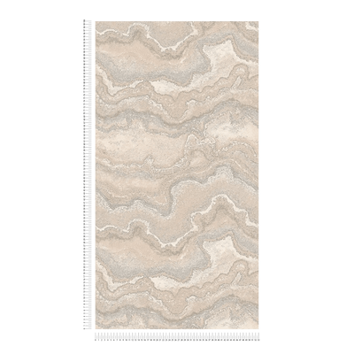 Wallpaper with marble pattern - beige, 1406464 AS Creation