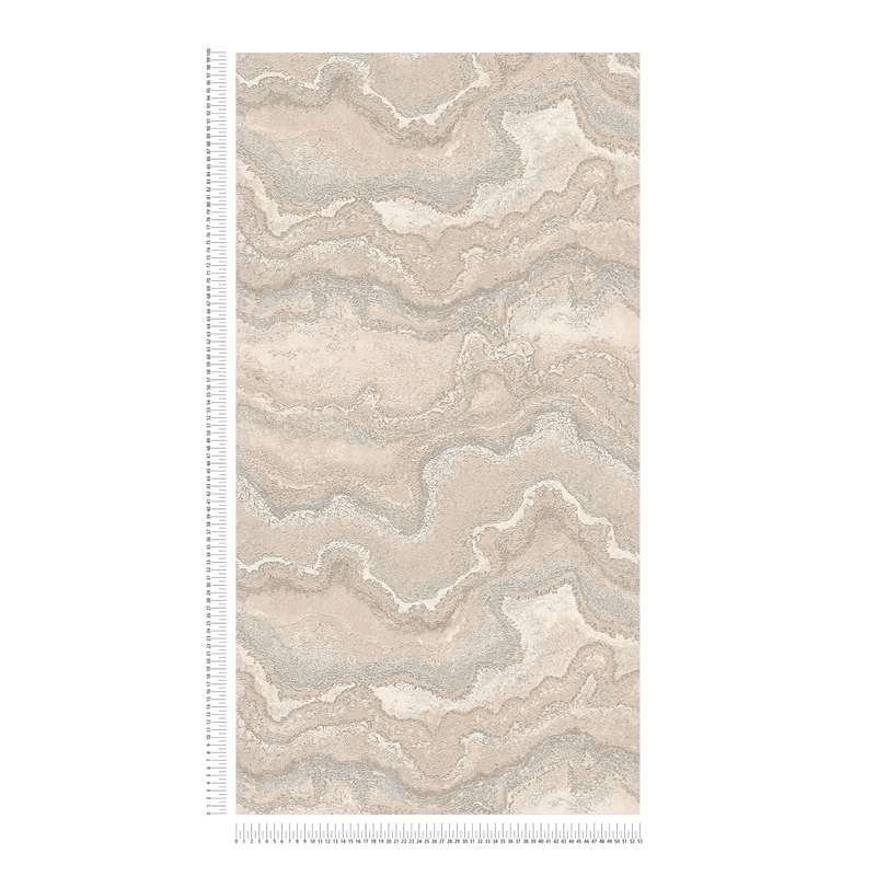 Marmorikuvioinen tapetti - beige, 1406464 AS Creation