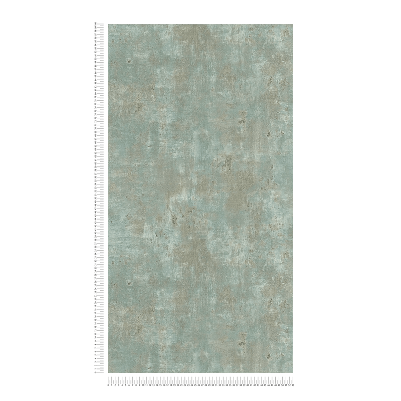 Wallpaper with metallic accents - green with gold elements, 1406640 AS Creation