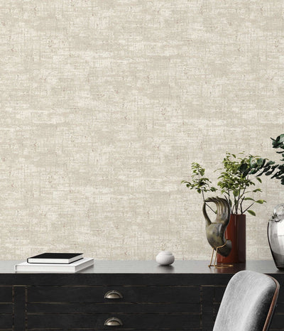 Wallpaper with metallic effect, beige with gold elements, 1406437 AS Creation