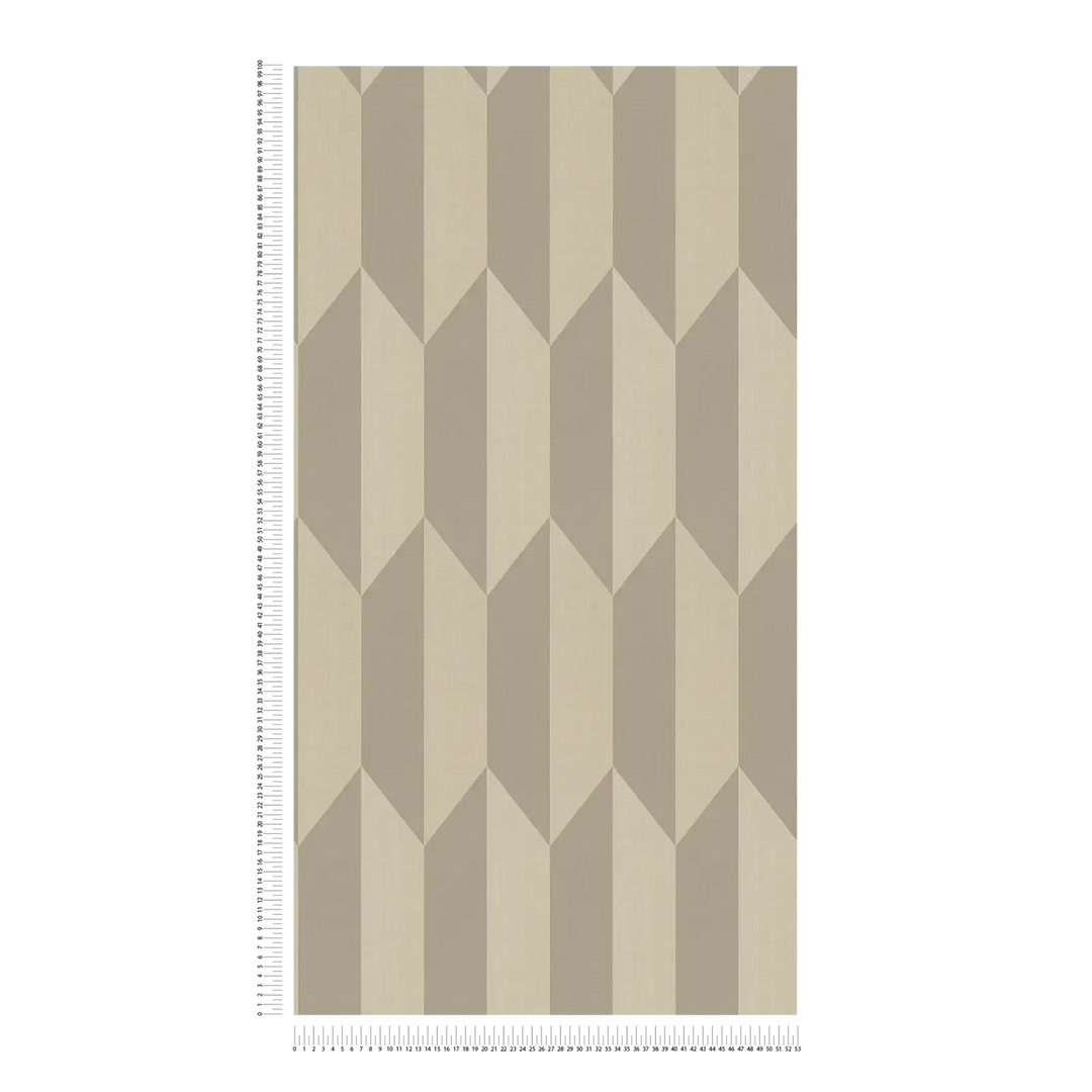 Tapetes ar mirdzošu ģeometrisku rakstu | zeltā krāsā | 3010521 AS Creation