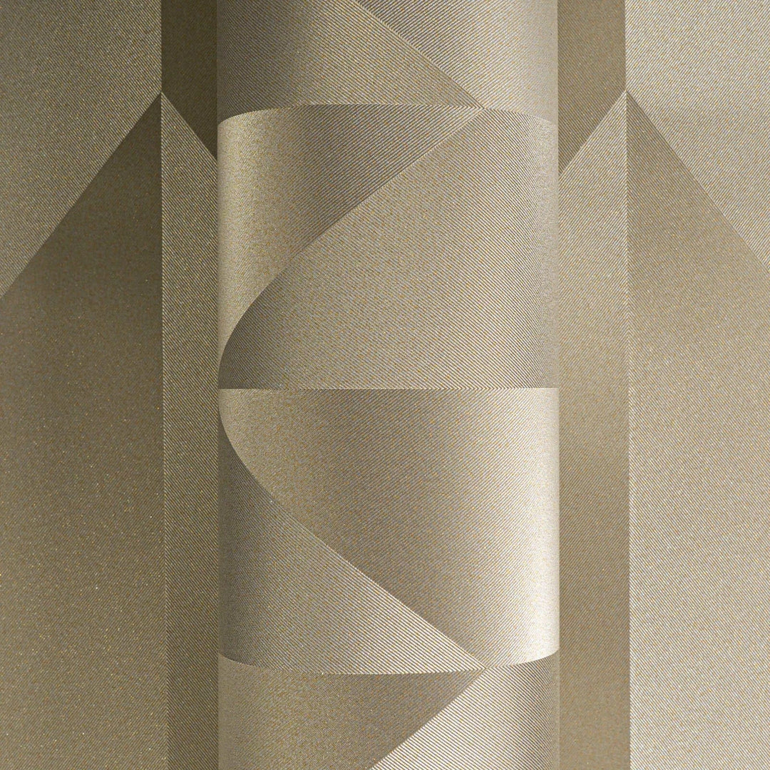 Tapetes ar mirdzošu ģeometrisku rakstu | zeltā krāsā | 3010521 AS Creation