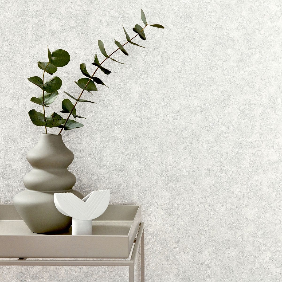 Tapetes ar modernu rakstu baltā krāsā - 10334-01, Erismann (Vācija) Erismann