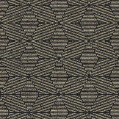 Wallpaper with slightly shiny pattern, black, gold, 1373400 AS Creation