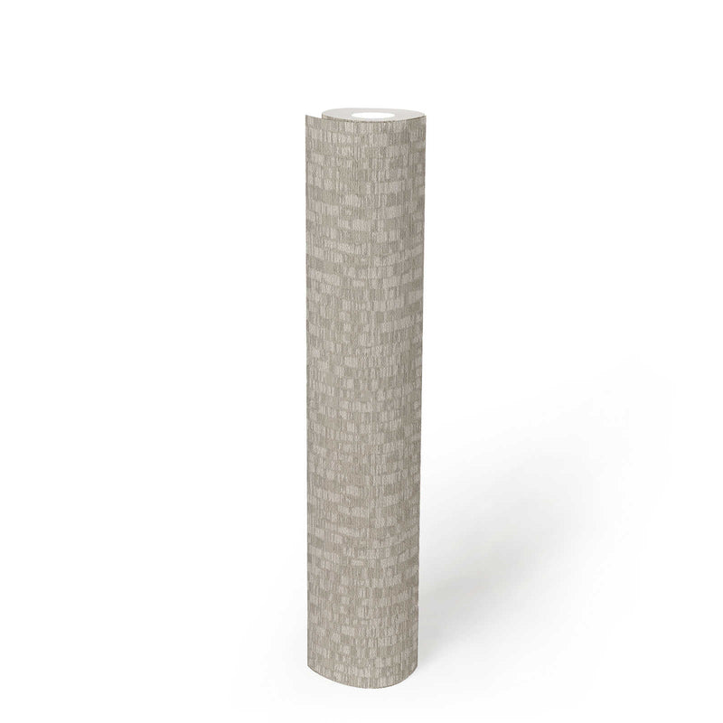 Wallpaper with an inconspicuous pattern in light grey, 1373413 AS Creation