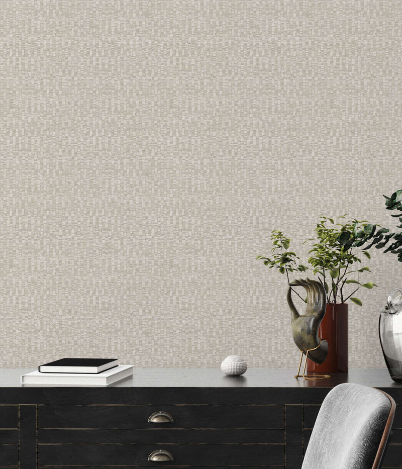 Wallpaper with an inconspicuous pattern in light grey, 1373413 AS Creation