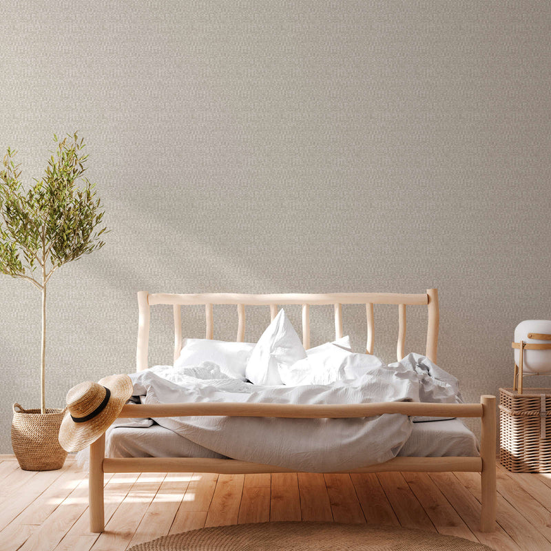 Wallpaper with an inconspicuous pattern in light grey, 1373413 AS Creation