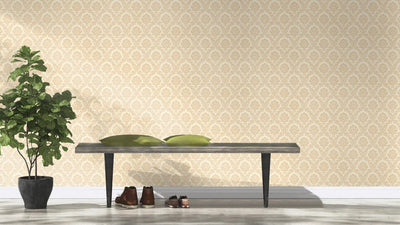 Baroque wallpaper: beige, gold, RASCH, 2132236 AS Creation