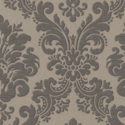 Baroque wallpaper: grey, brown, RASCH, 2132275 RASCH