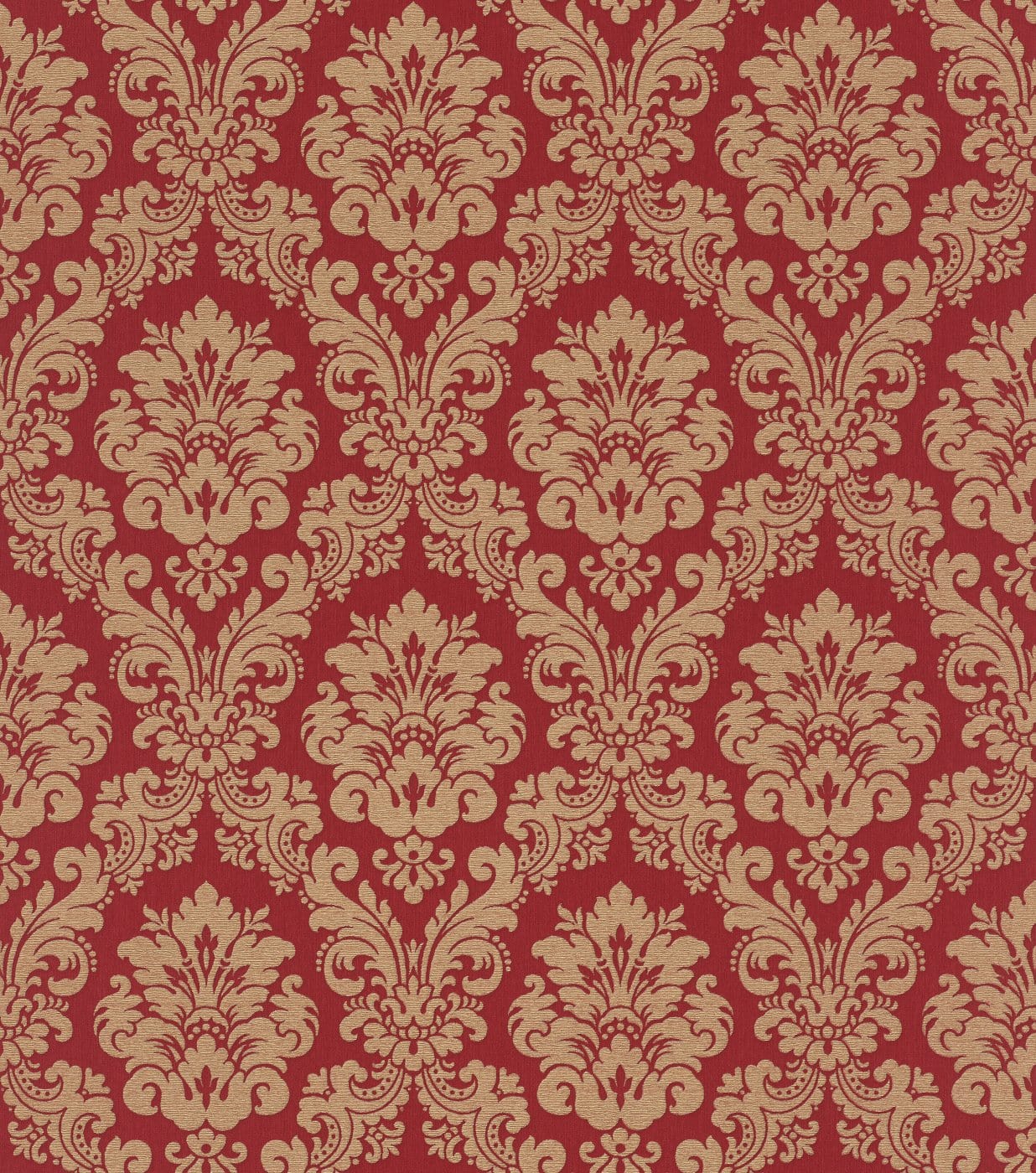 Tapetes baroka stilā: sarkana, bēša, zelta, RASCH, 570540 RASCH
