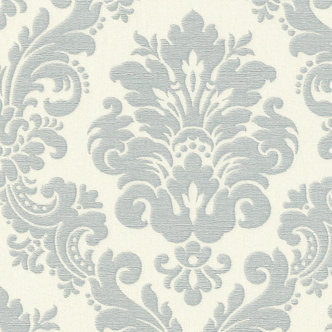 Tapetes ar ornamentu baroka stilā: zila, balta, RASCH, 570533 RASCH