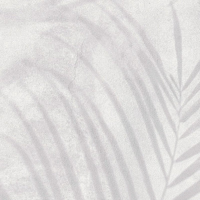 Wallpaper with palm leaves in light grey, matt, 1332543 AS Creation