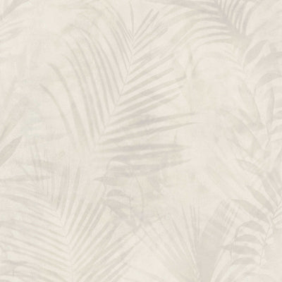 Wallpaper with palm leaves in cream, matt, 1332541 AS Creation