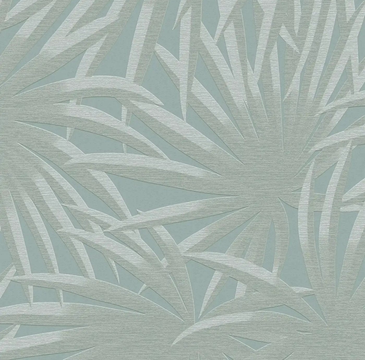 Tapetes ar palmu lapām piparmētru krāsā - 393384 AS Creation