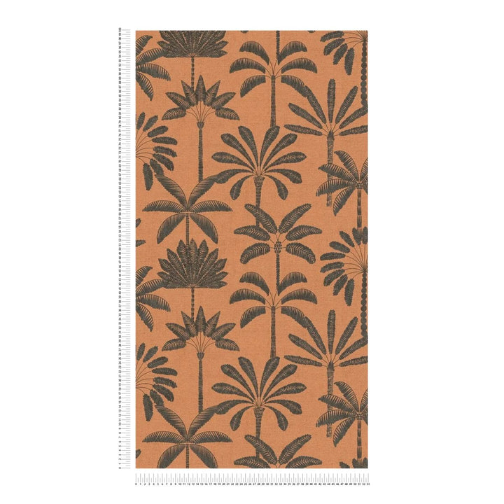 Bēšas/Oranžas Palmu Lapu Tapetes (3012121) AS Creation