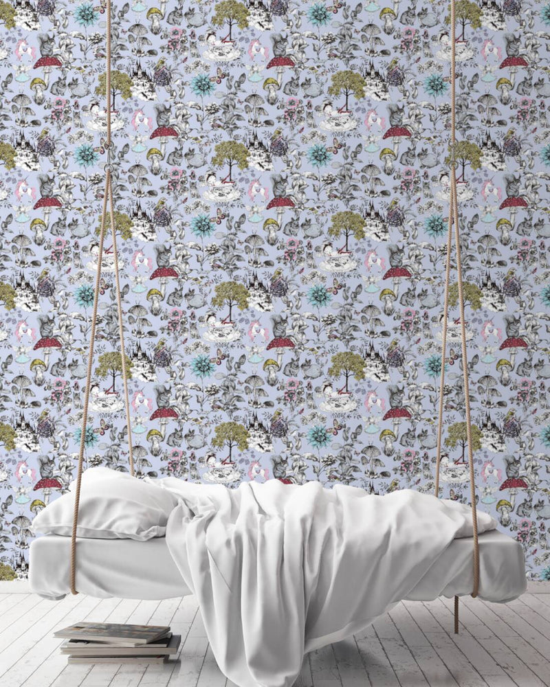 Fairy-tale wallpaper in grey 1350422 Without PVC AS Creation