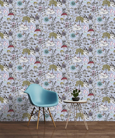 Fairy-tale wallpaper in grey 1350422 Without PVC AS Creation