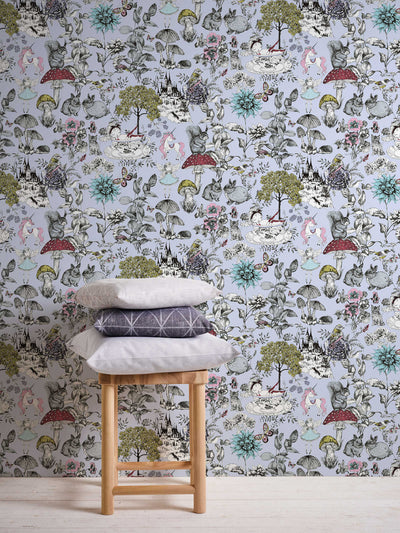 Fairy-tale wallpaper in grey 1350422 Without PVC AS Creation