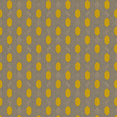 Tapetes ar punktu zīmējumu - dzeltenā, pelēkā, brūnā krāsā 1322104 AS Creation