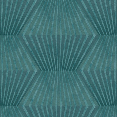 Tapetes ar retro dizainu Art Deco stilā – zila, zaļa Tapetenshop.lv